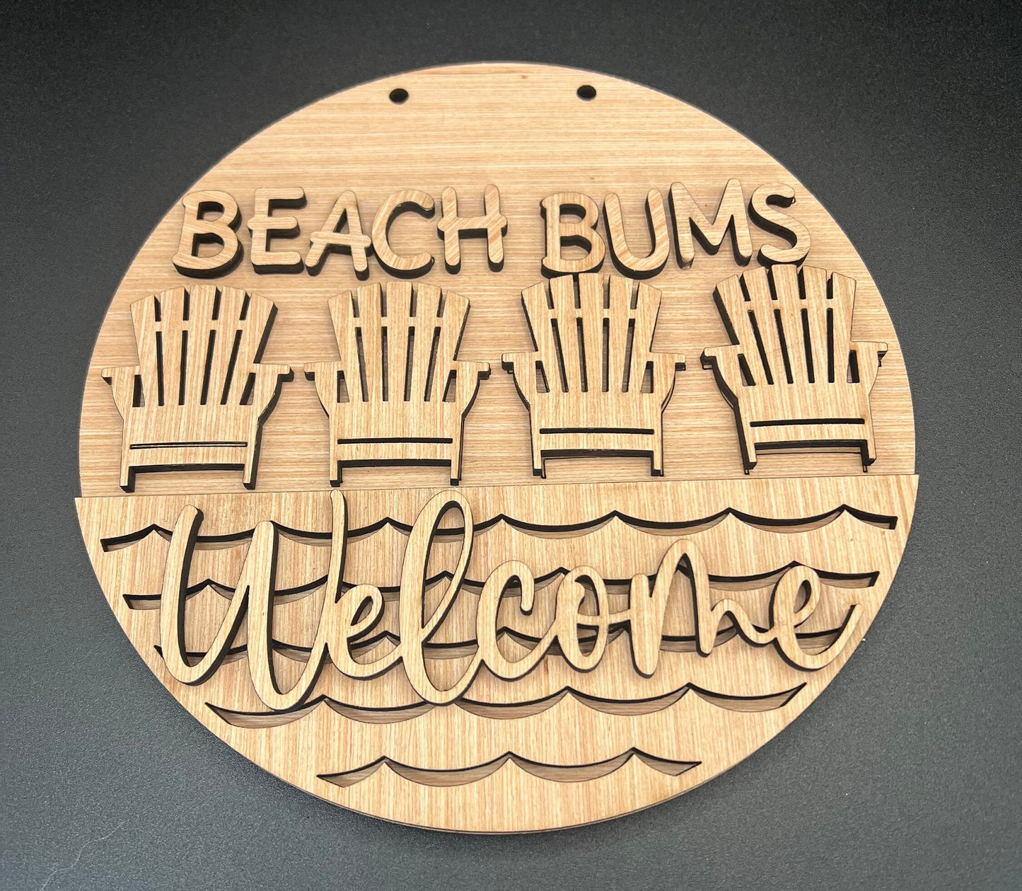Beach Bums Door Hanger DiY