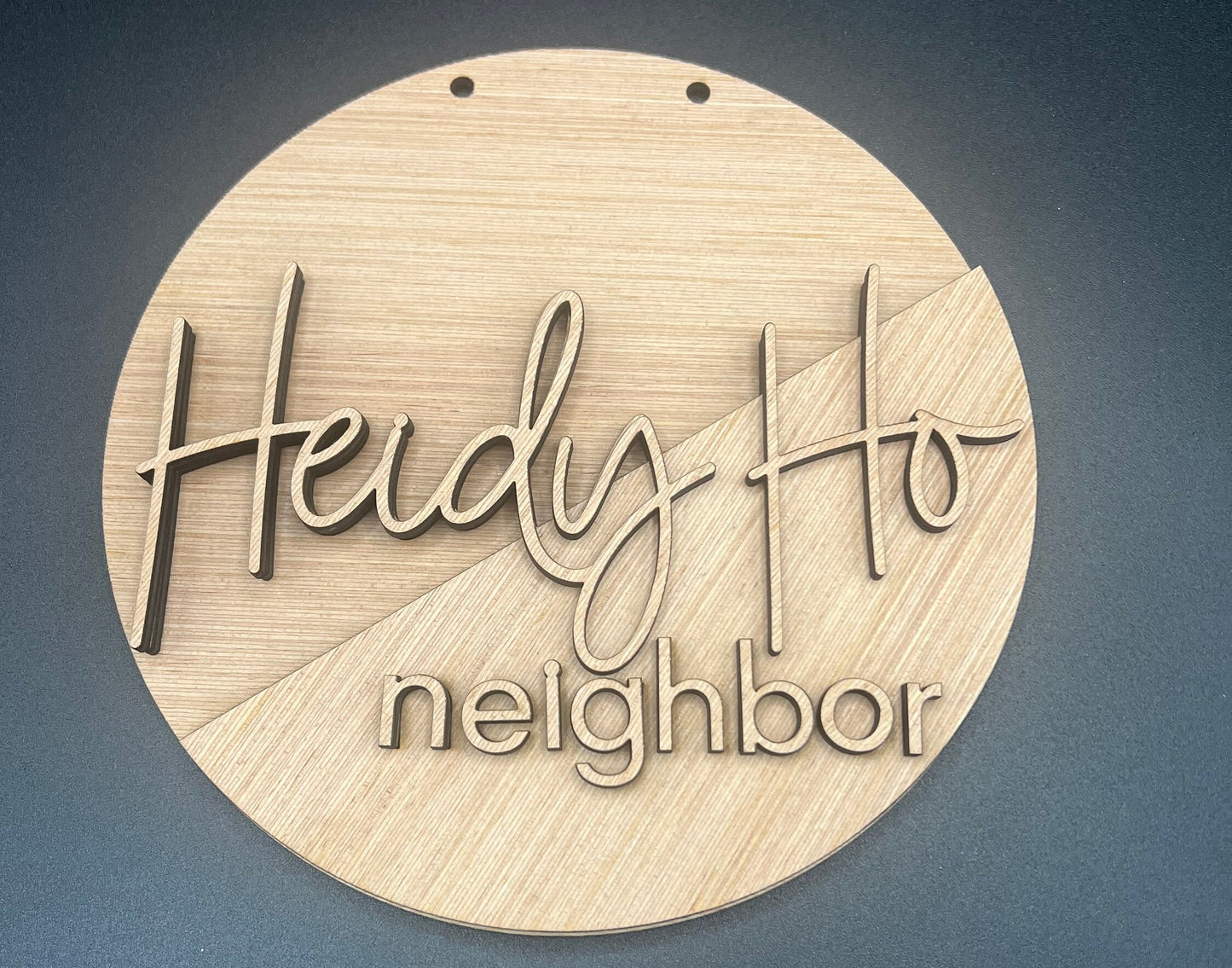 Heidy Ho Neighbor Door Hanger DiY