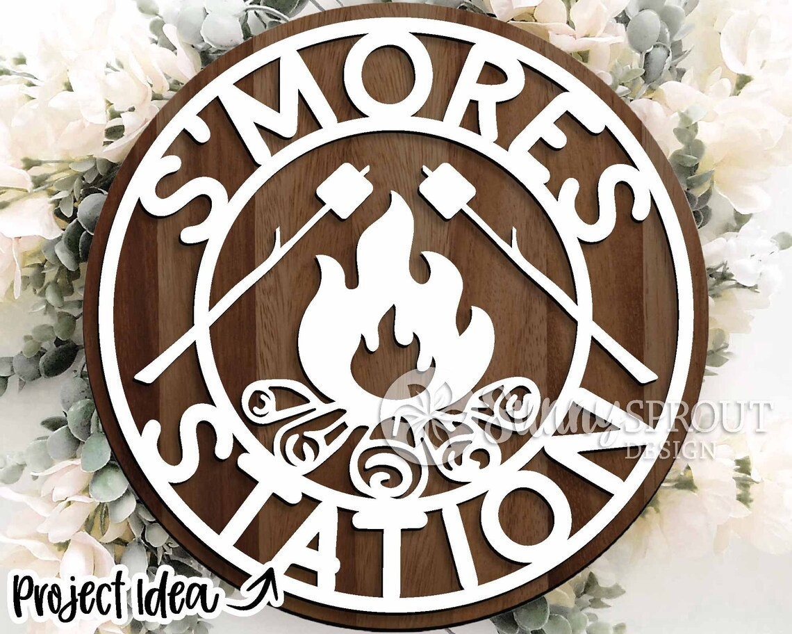 Smores Station Wood Door Hanger DiY