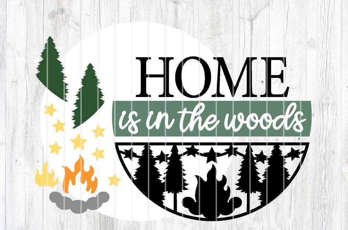 Home is in the Woods Door Hanger DiY