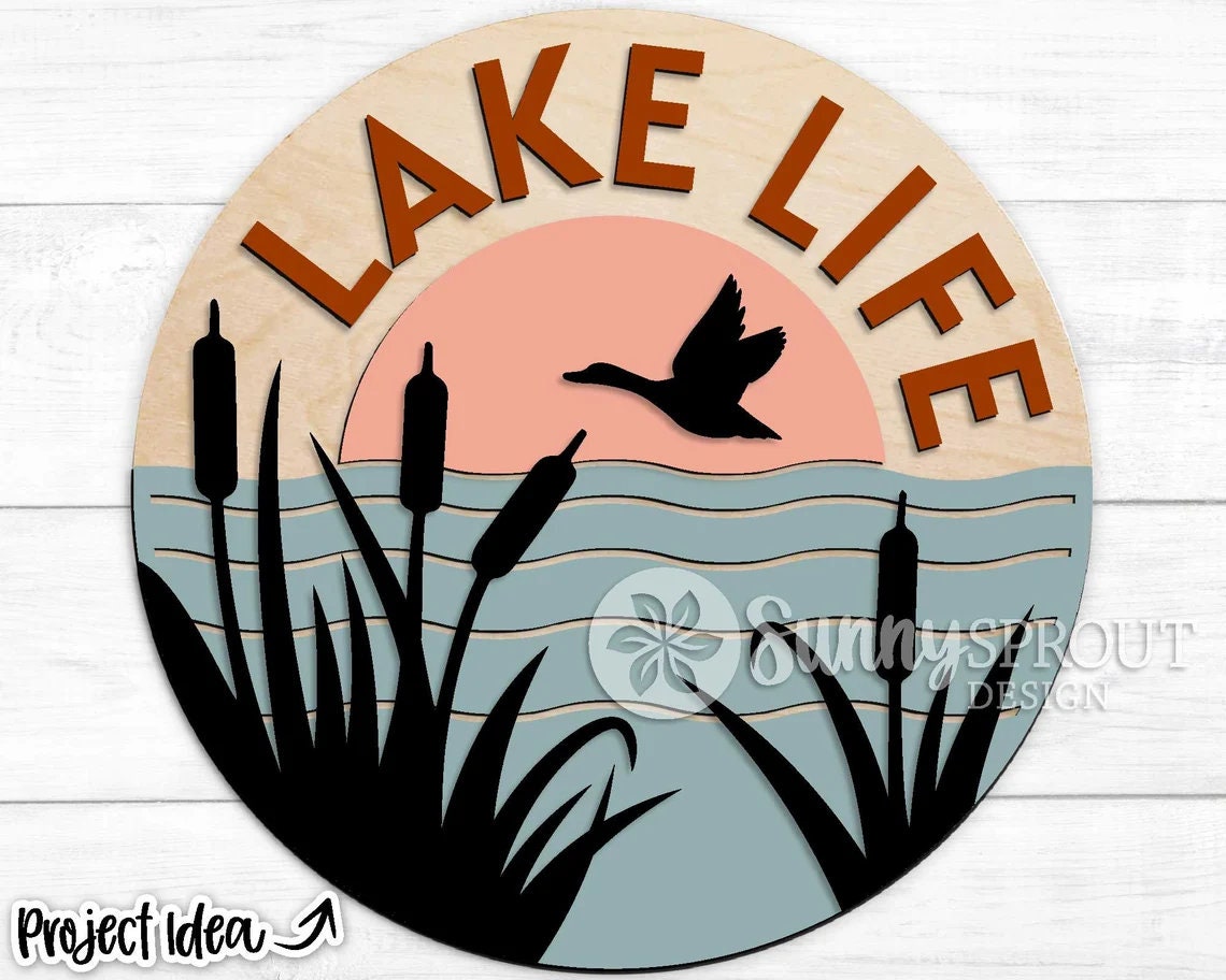 Lake Life Door Hanger DiY