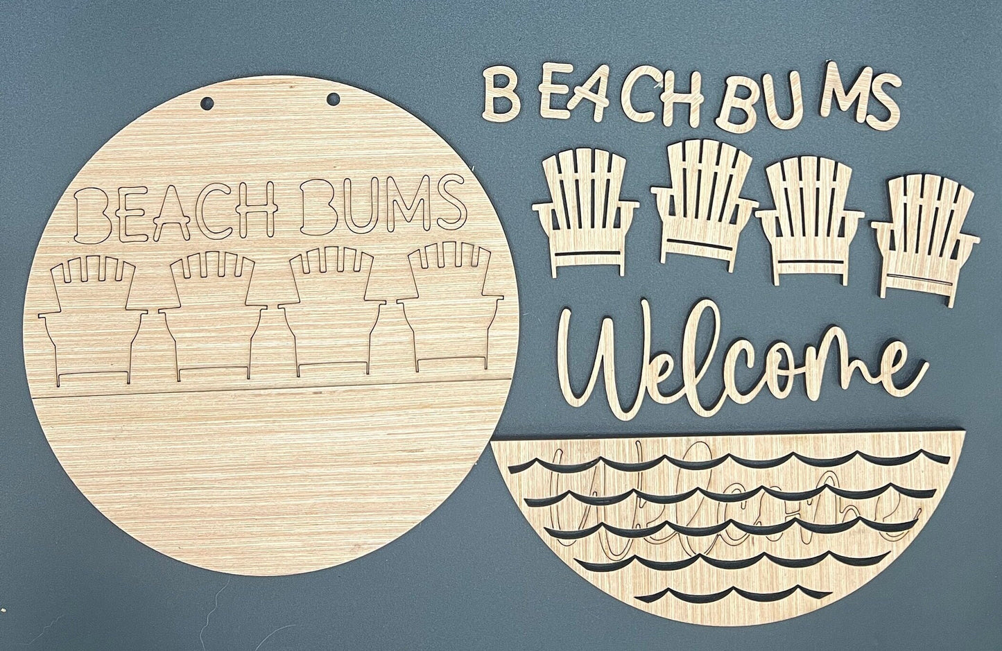 Beach Bums Door Hanger DiY