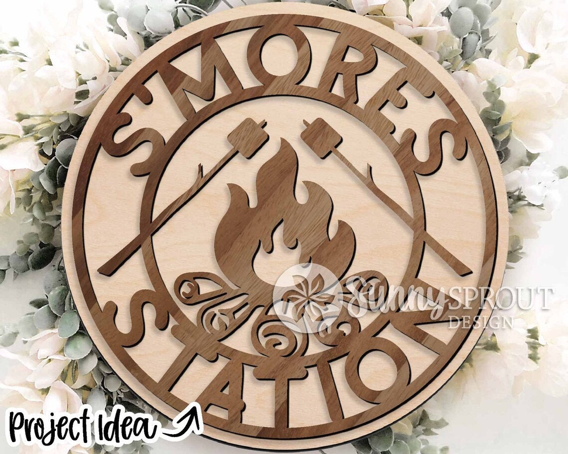 Smores Station Wood Door Hanger DiY