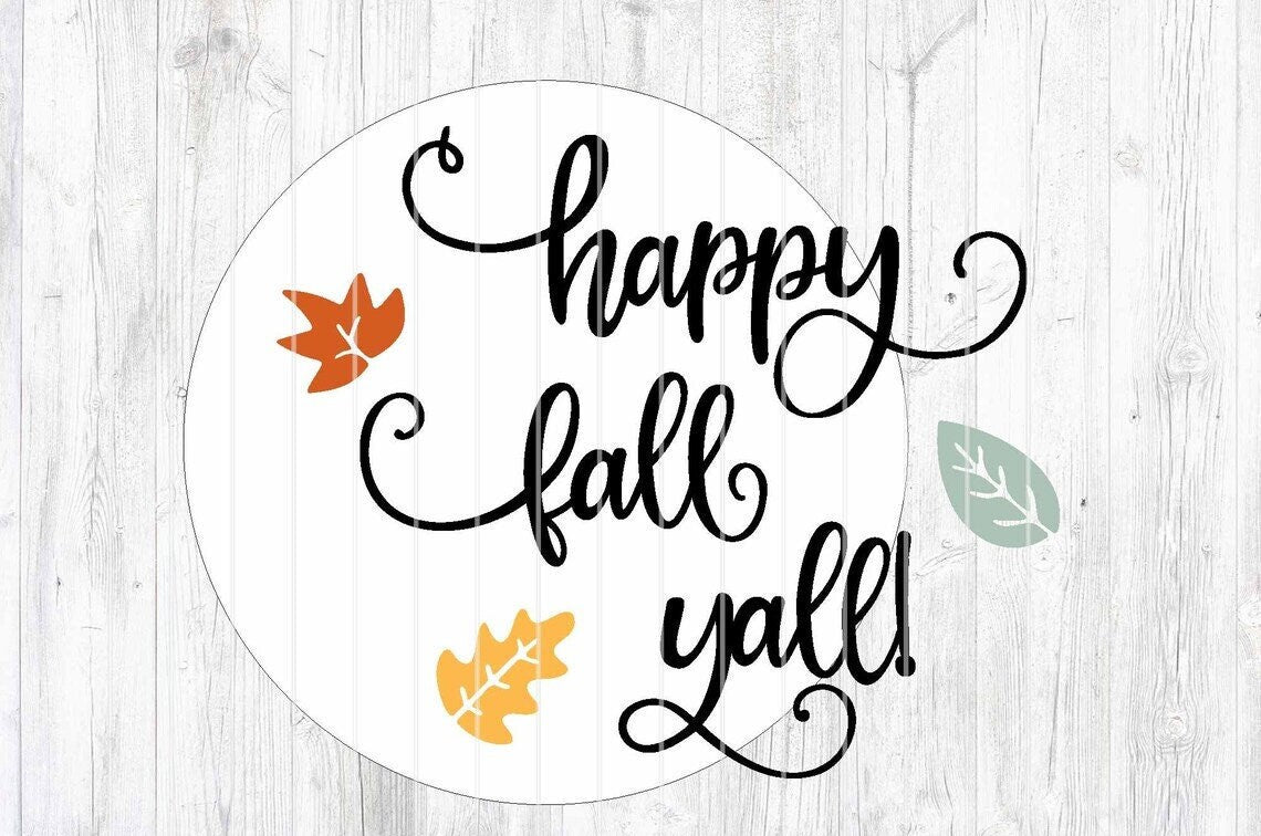 Happy Fall Y'all Door Hanger DiY