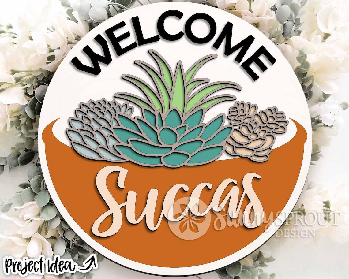 Welcome Succas #2 Door Hanger DiY