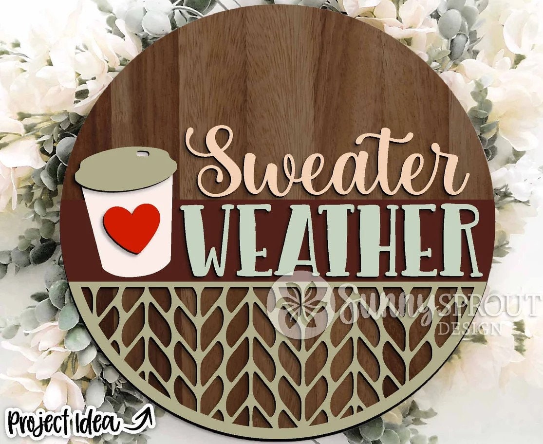 Sweater Weather Door Hanger DiY
