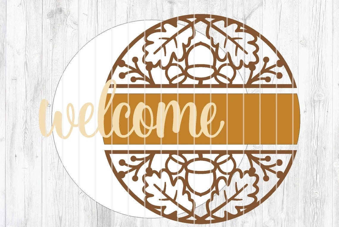 Acorn Welcome Door Hanger DiY