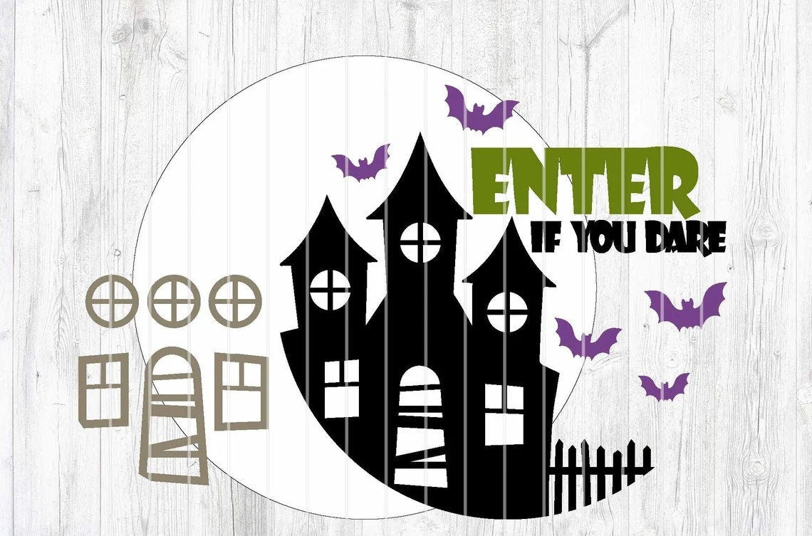 Enter If You Dare Door Hanger DiY