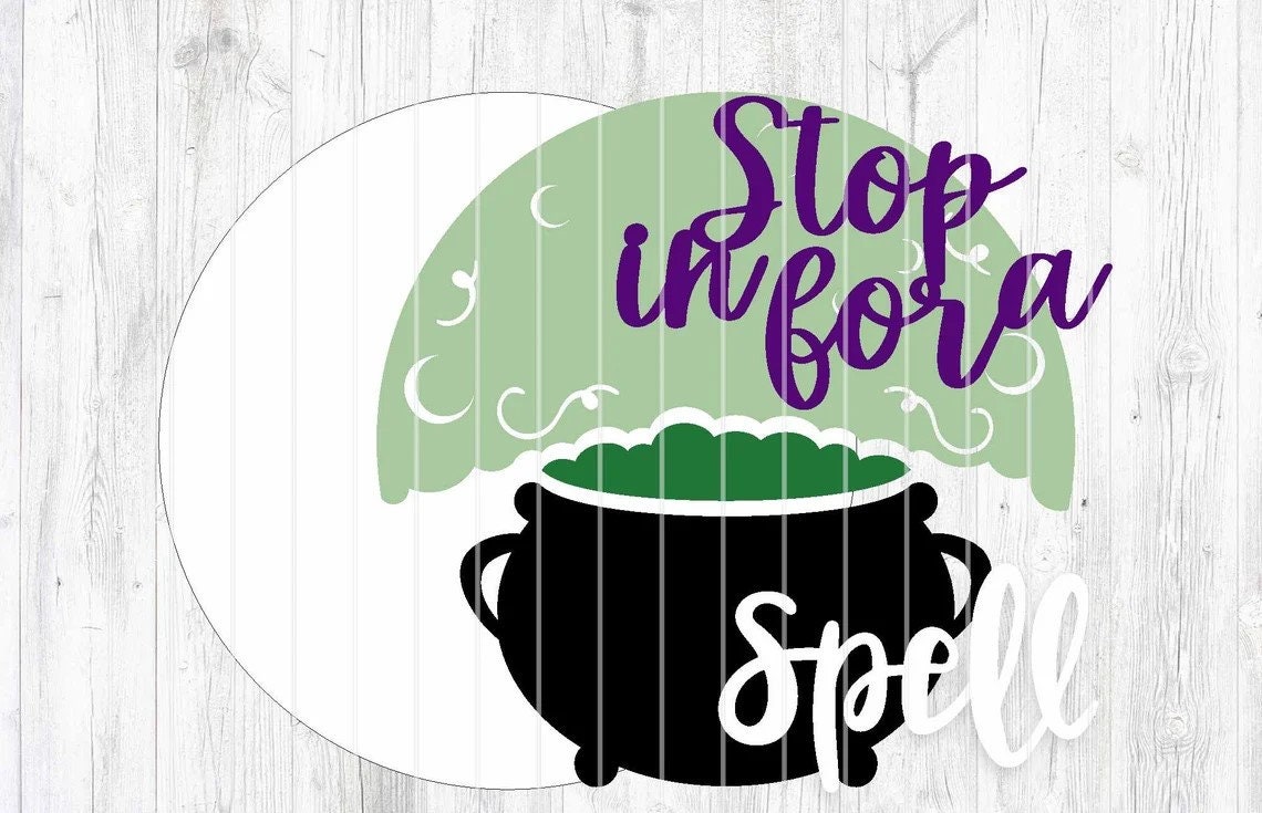 Stop In For A Spell Door Hanger DiY