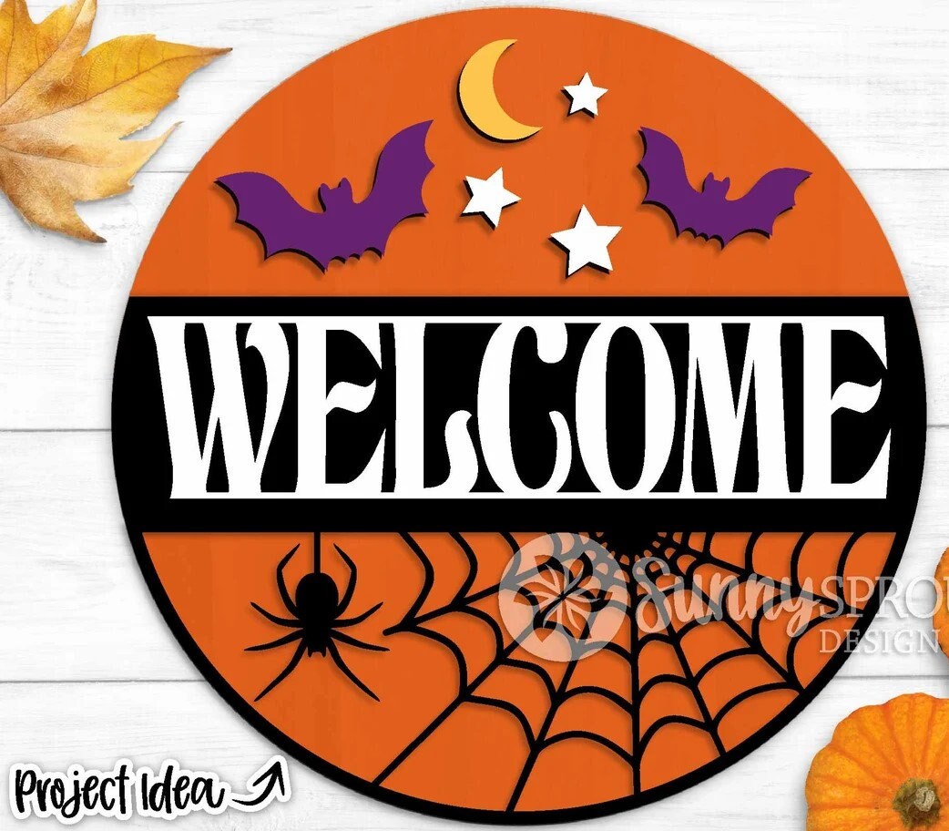 Halloween Spiderweb Door Hanger DiY