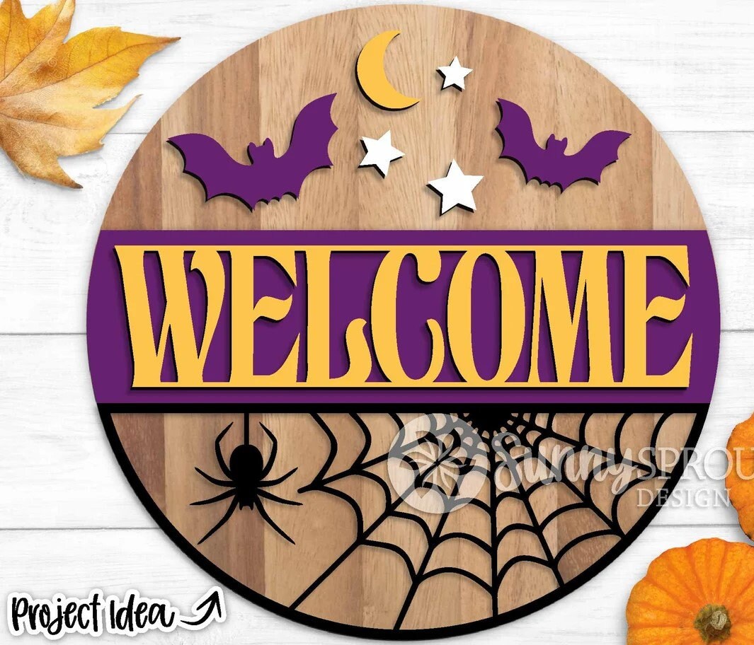 Halloween Spiderweb Door Hanger DiY