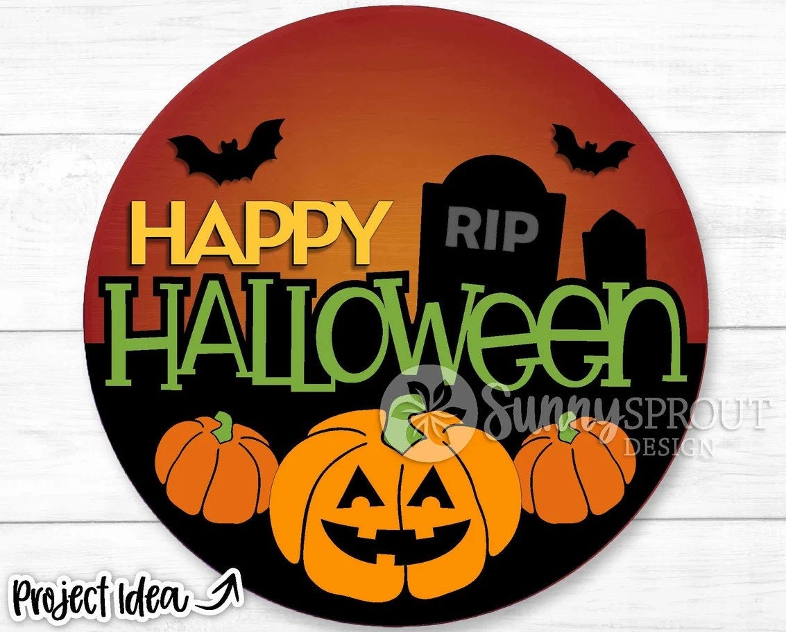 Halloween Graveyard Door Hanger DiY
