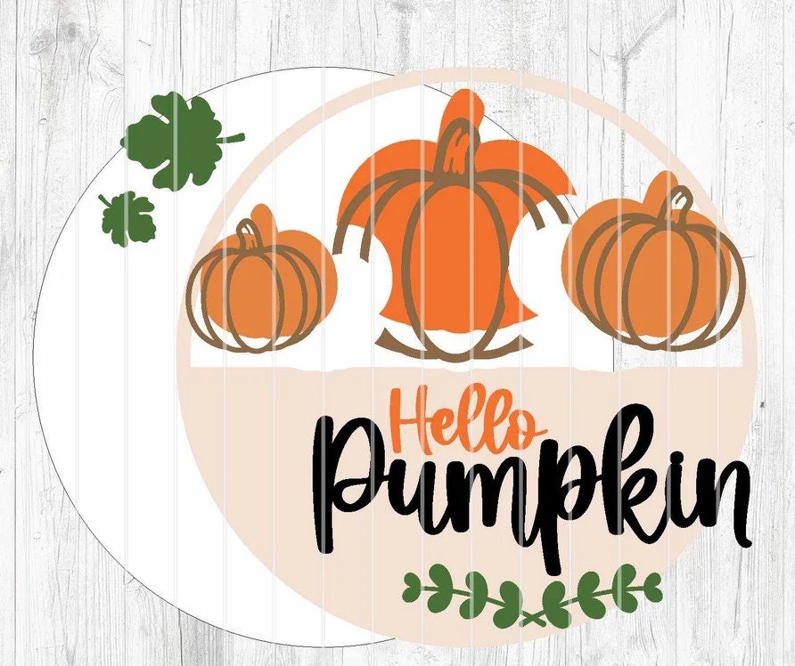 Hello Pumpkin Door Hanger DiY