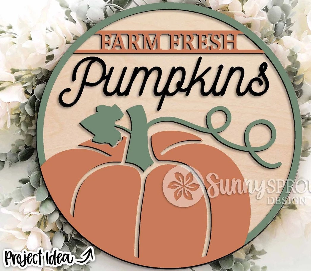 Farm Fresh Pumpkins Door Hanger DiY