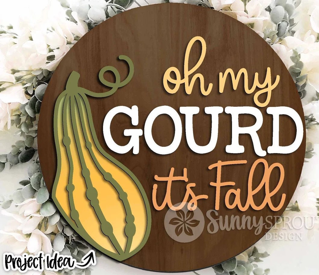 Oh My Gourd It's Fall Door Hanger DiY