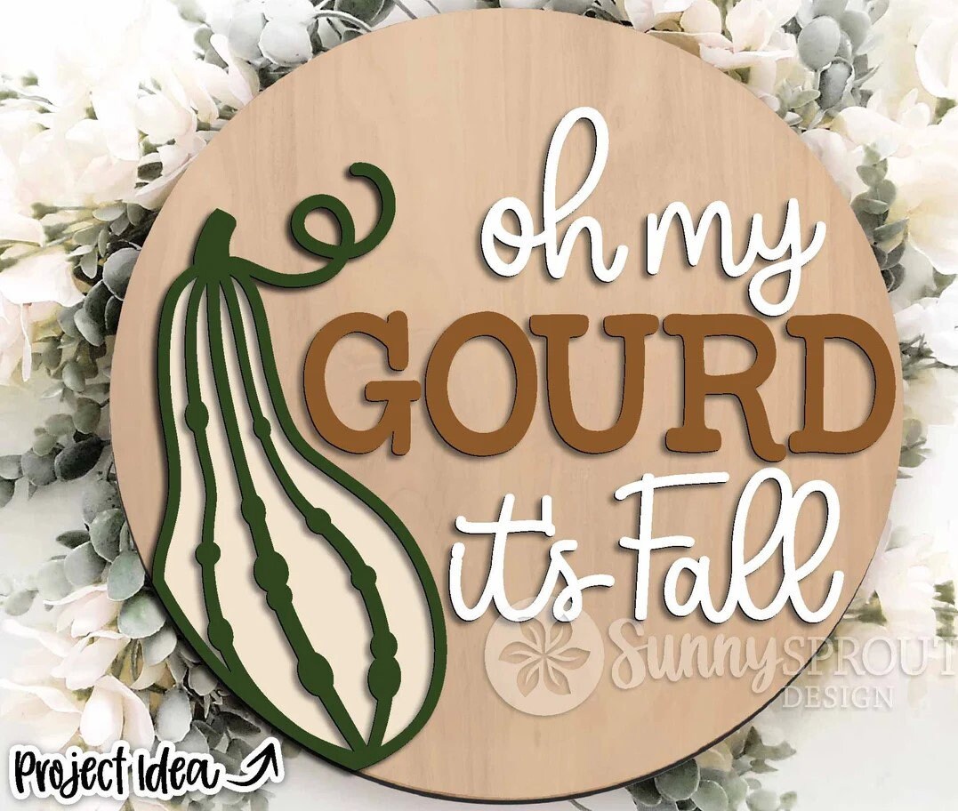 Oh My Gourd It's Fall Door Hanger DiY