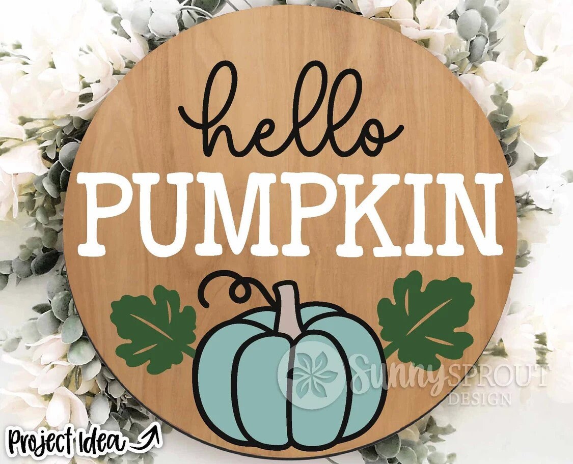 Hello Pumpkin Door Hanger DiY