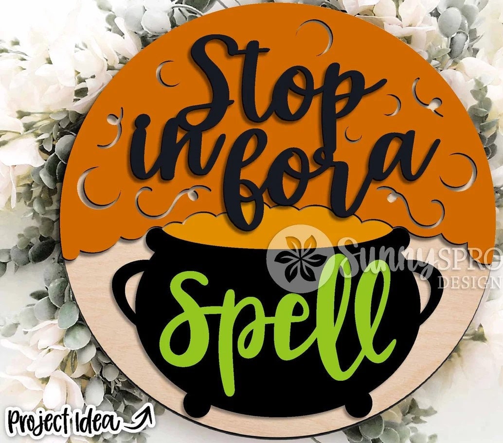 Stop In For A Spell Door Hanger DiY