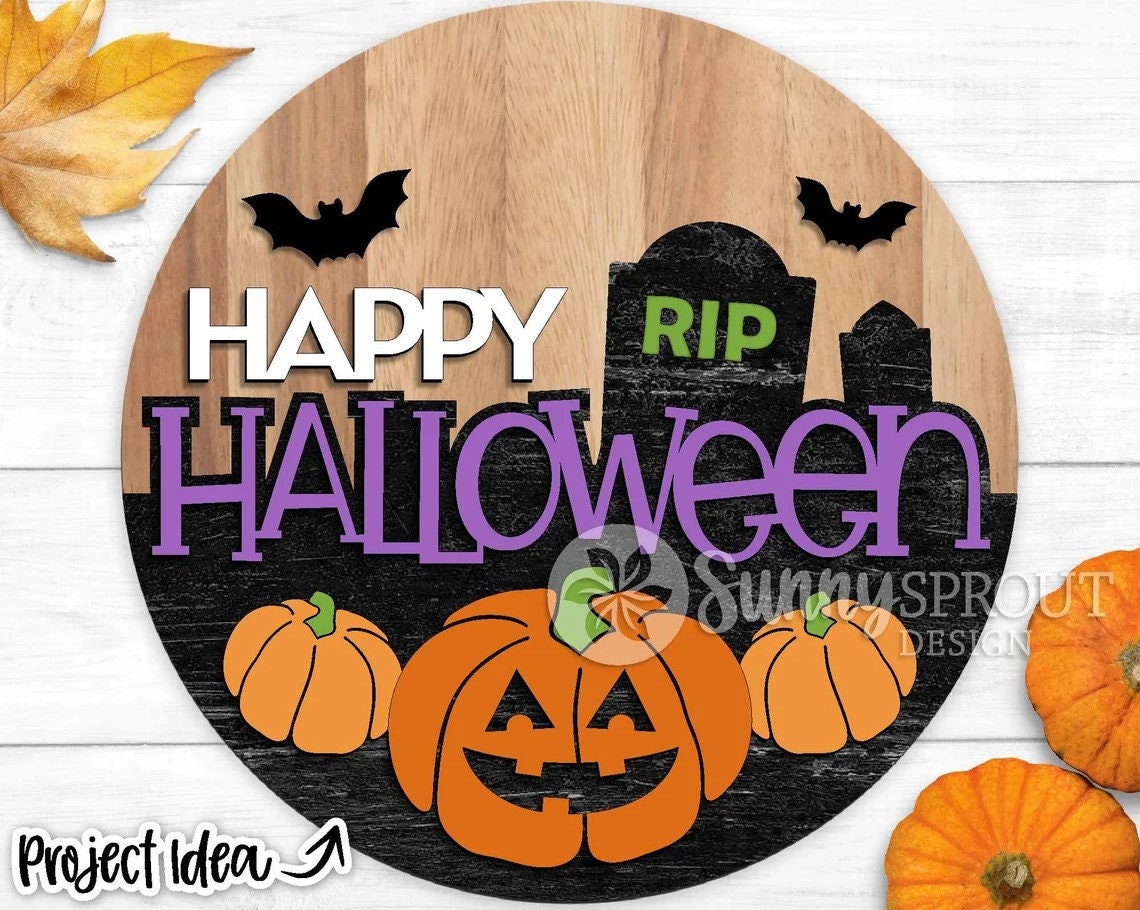 Halloween Graveyard Door Hanger DiY