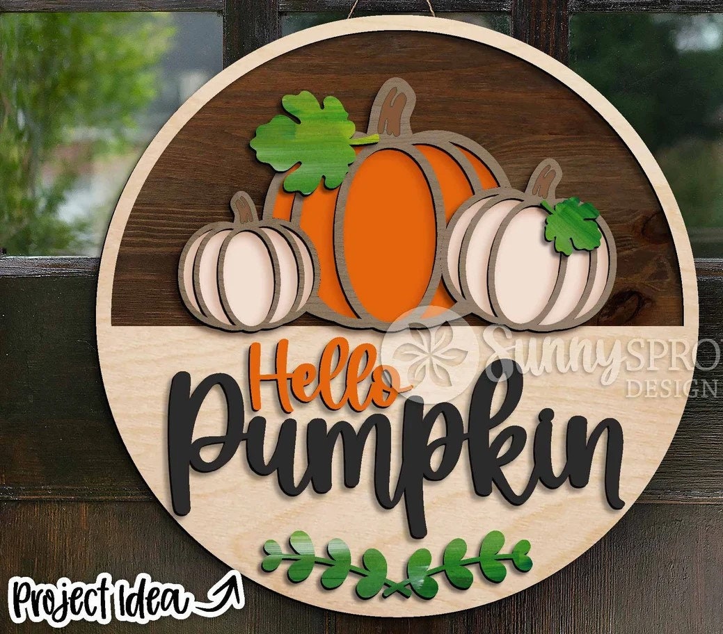 Hello Pumpkin Door Hanger DiY