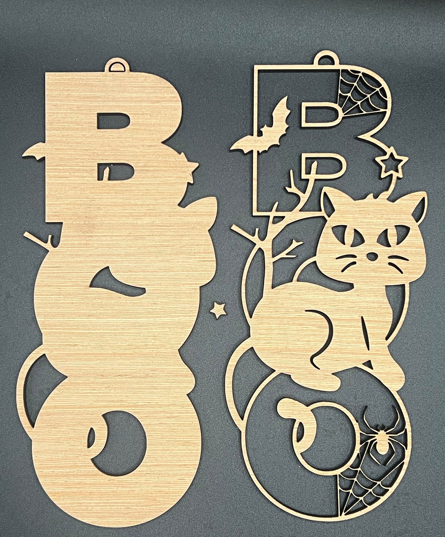 18" BOO Cat Door Hanger DiY