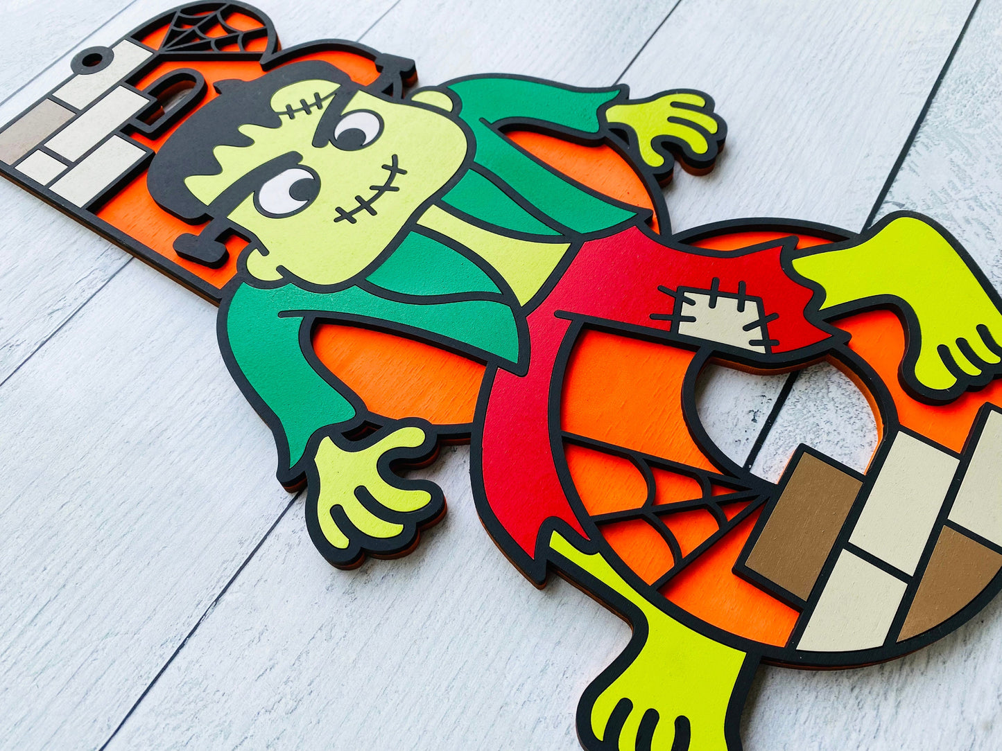 25" BOO Frankenstein Door Hanger DiY