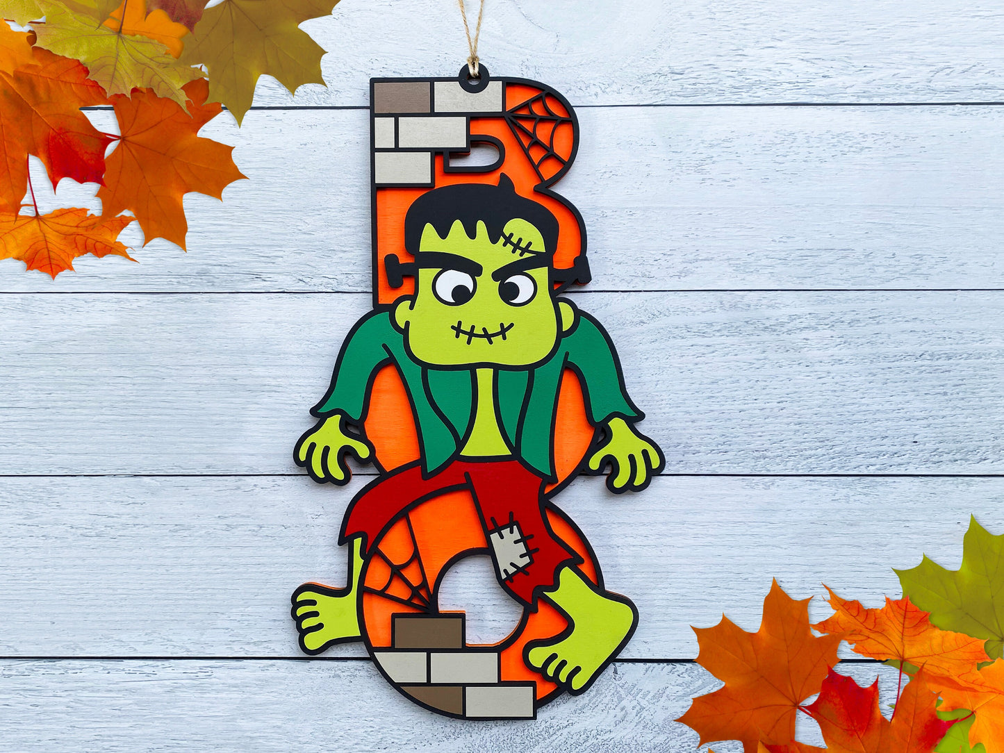 25" BOO Frankenstein Door Hanger DiY