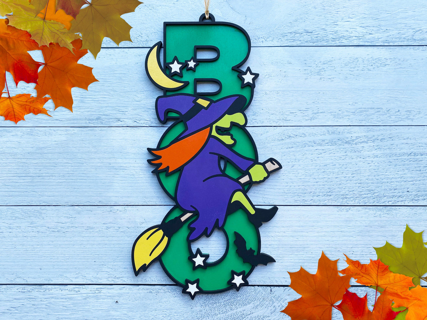 25" BOO Witch Hanger DiY