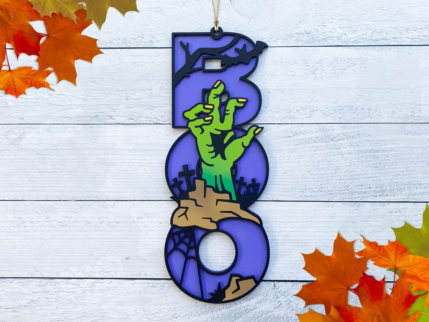 18" BOO Zombie Hanger DiY