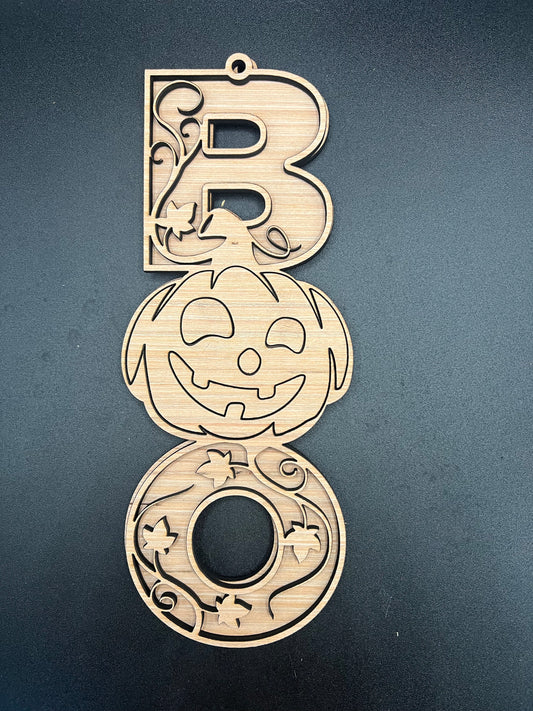 18" BOO Pumpkin Hanger DiY