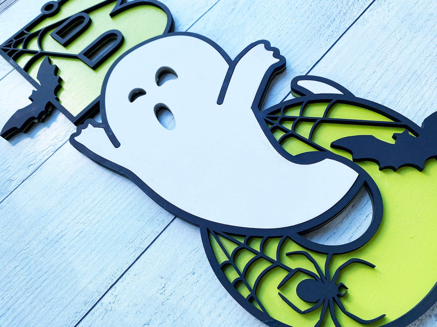 25" BOO Ghost Door Hanger DiY