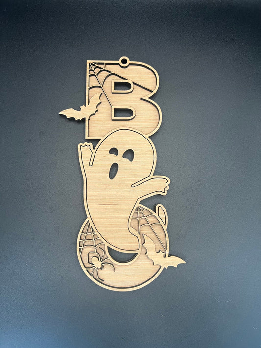 18" BOO Ghost Door Hanger DiY