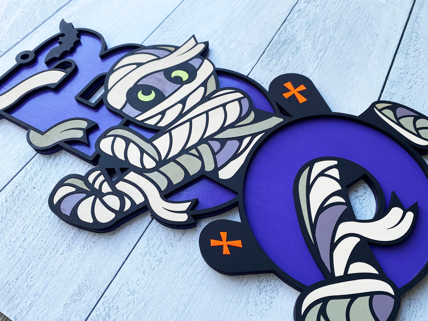 25" BOO Mummy Door Hanger DiY