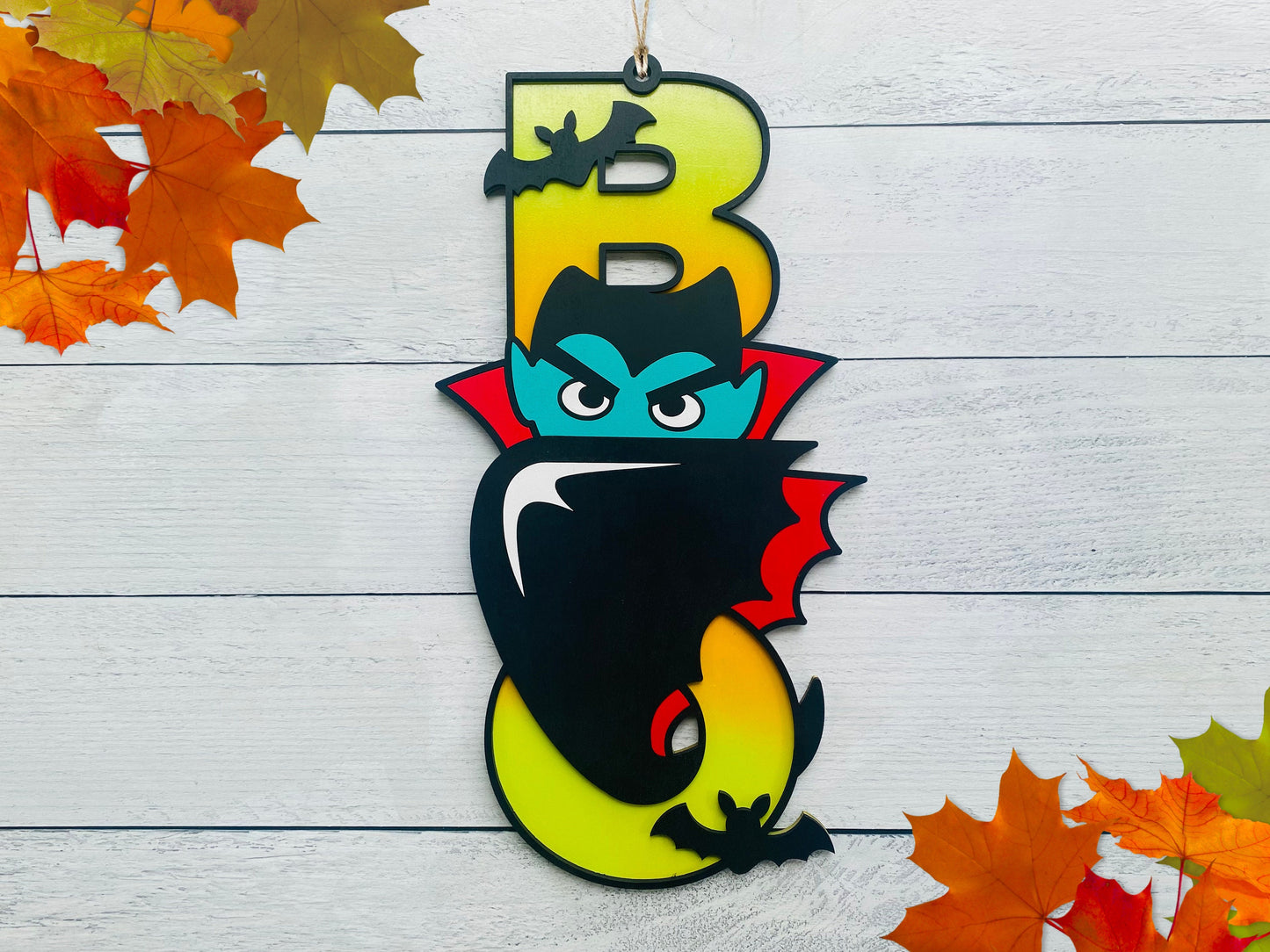 18" BOO Vampire Hanger DiY