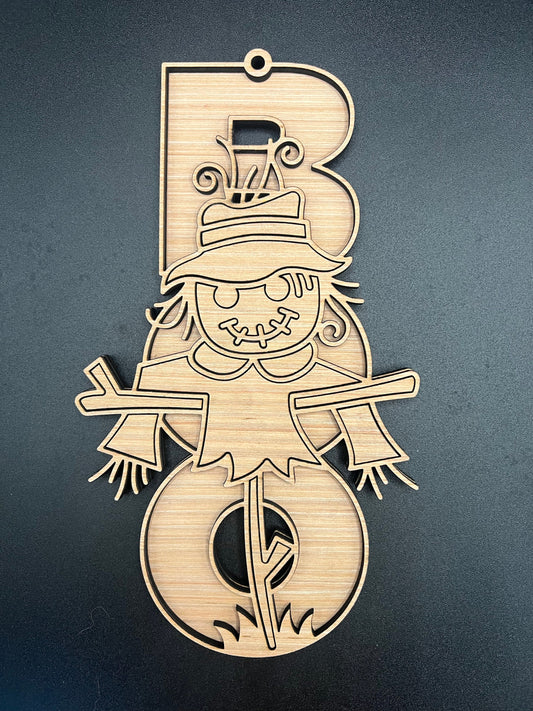 18" BOO Scarecrow Hanger DiY