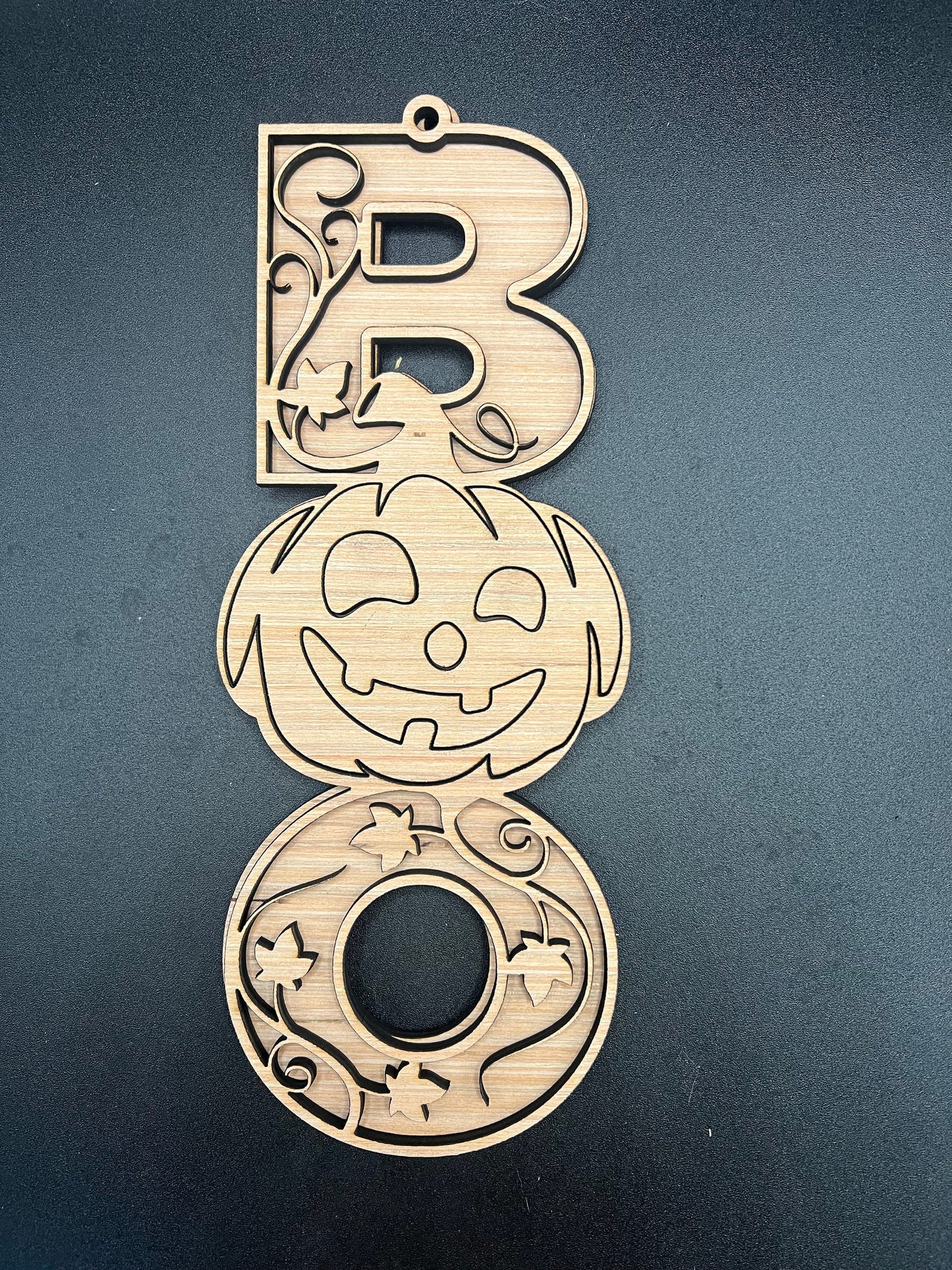 25" BOO Pumpkin Hanger DiY