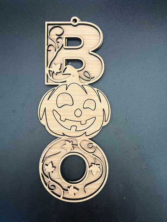 25" BOO Pumpkin Hanger DiY