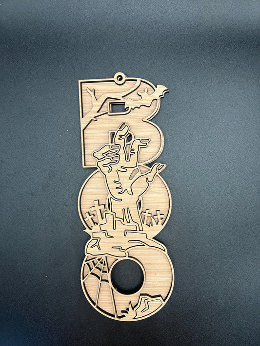 18" BOO Zombie Hanger DiY