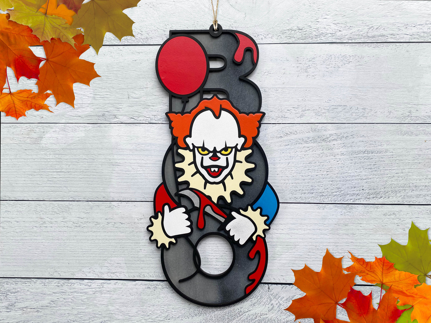 25" BOO Pennywise Door Hanger DiY