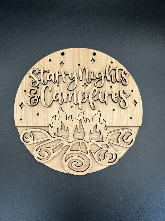 Starry Nights & Campfires Door Hanger DiY