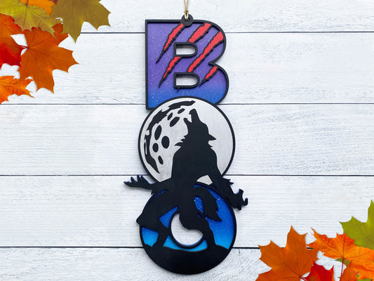25" BOO Werewolf Door Hanger DiY