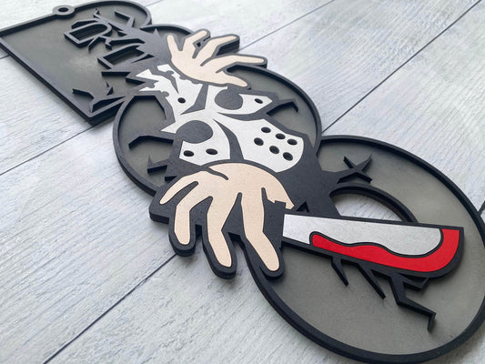 18" BOO Friday the 13th Hanger DiY