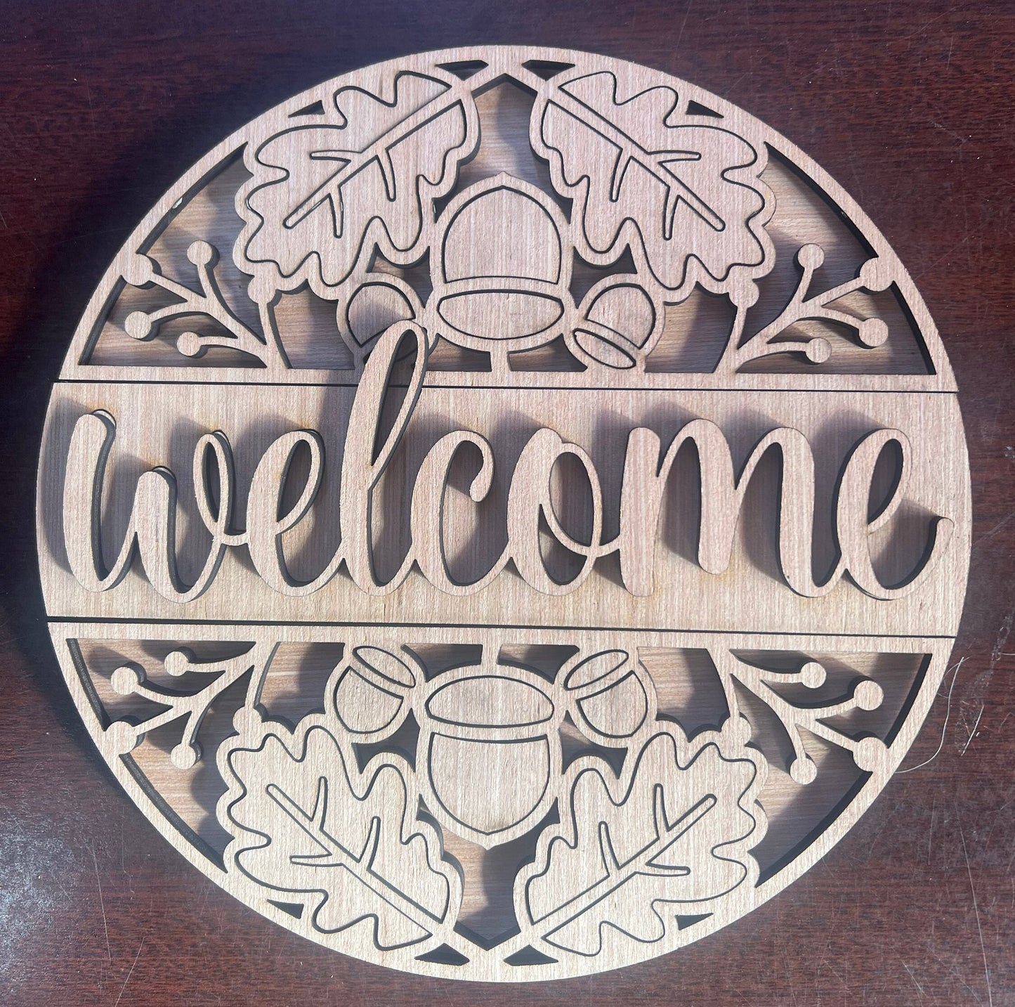 Acorn Welcome Door Hanger DiY