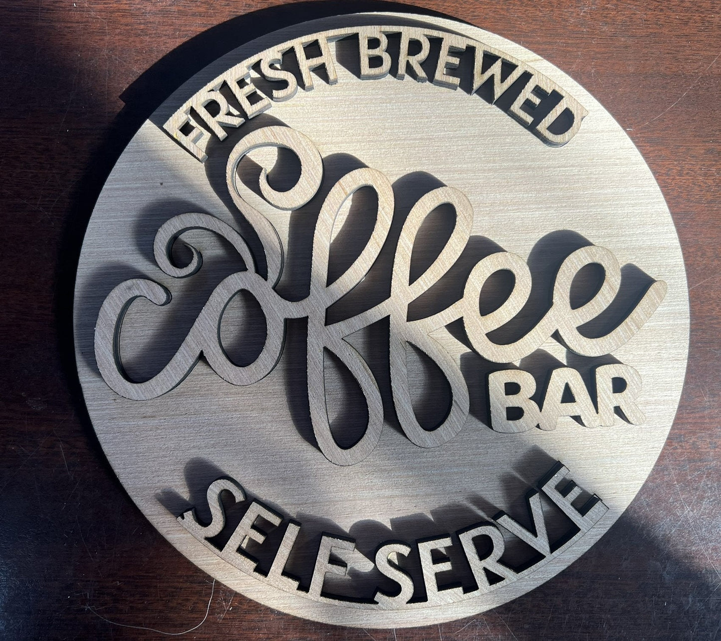 Coffee Bar Wood Door Hanger DiY