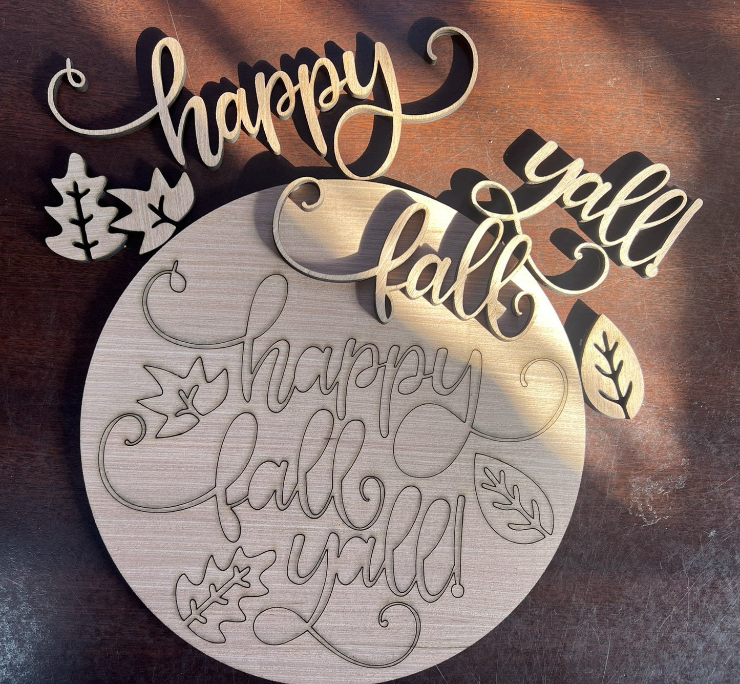Happy Fall Y'all Door Hanger DiY