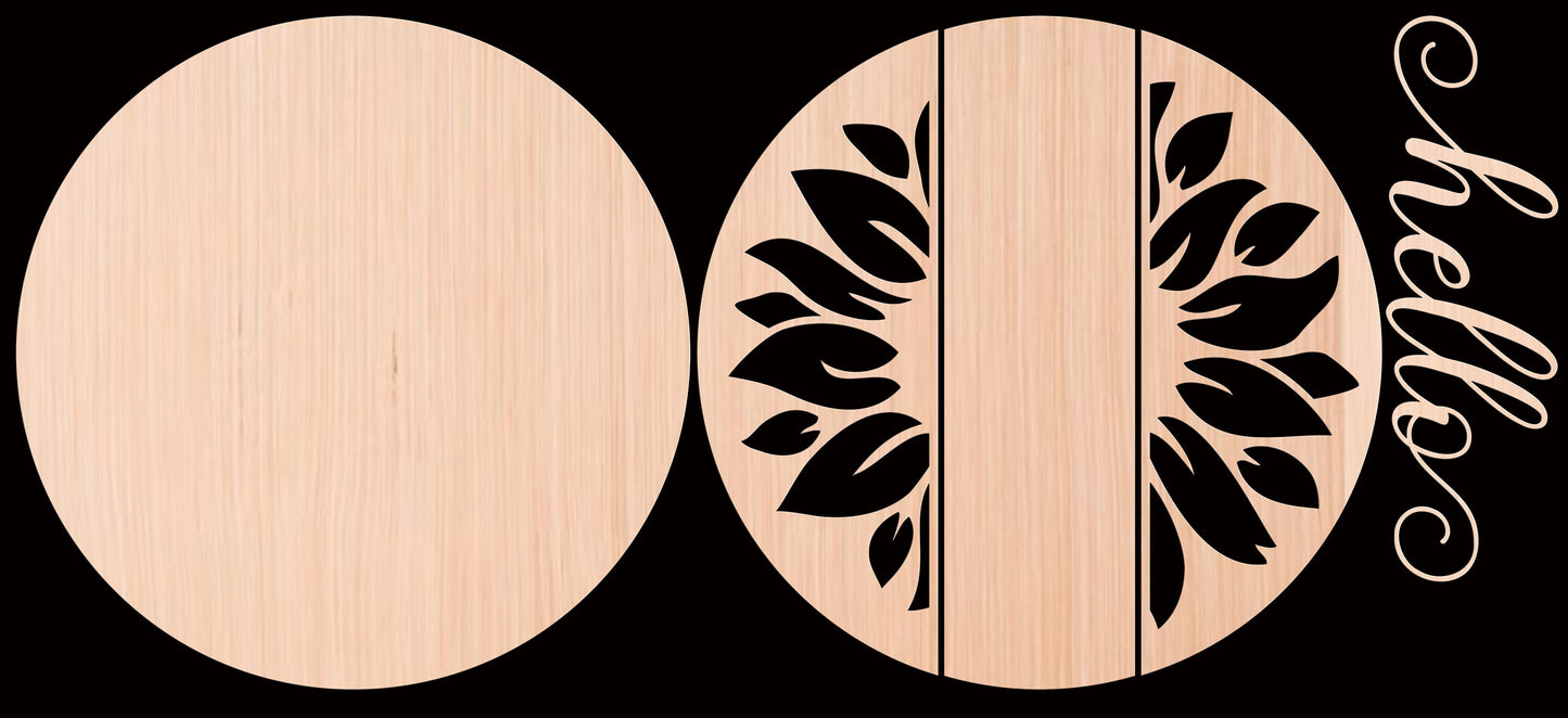 Hello Sunflower Door Hanger DiY