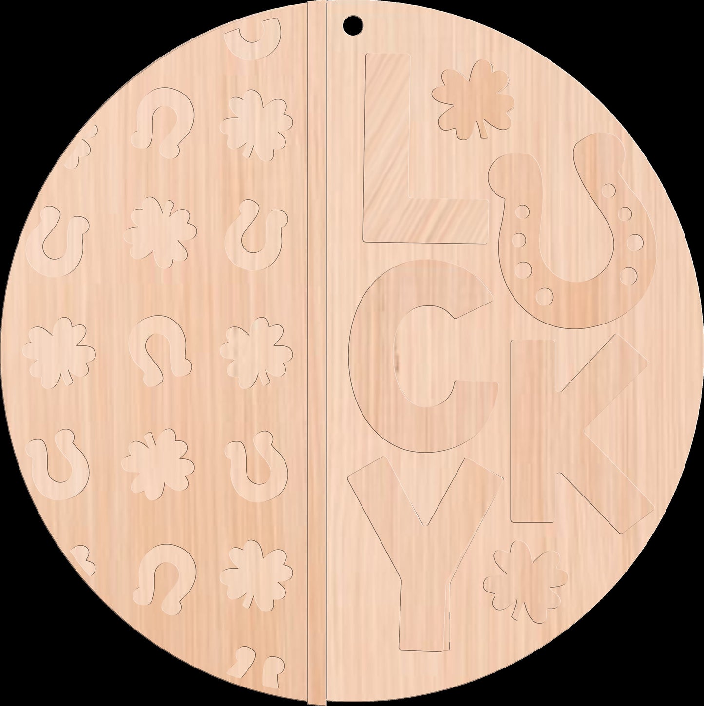 Lucky Vertical Pattern St. Patrick's Day Wood Door Hanger DiY