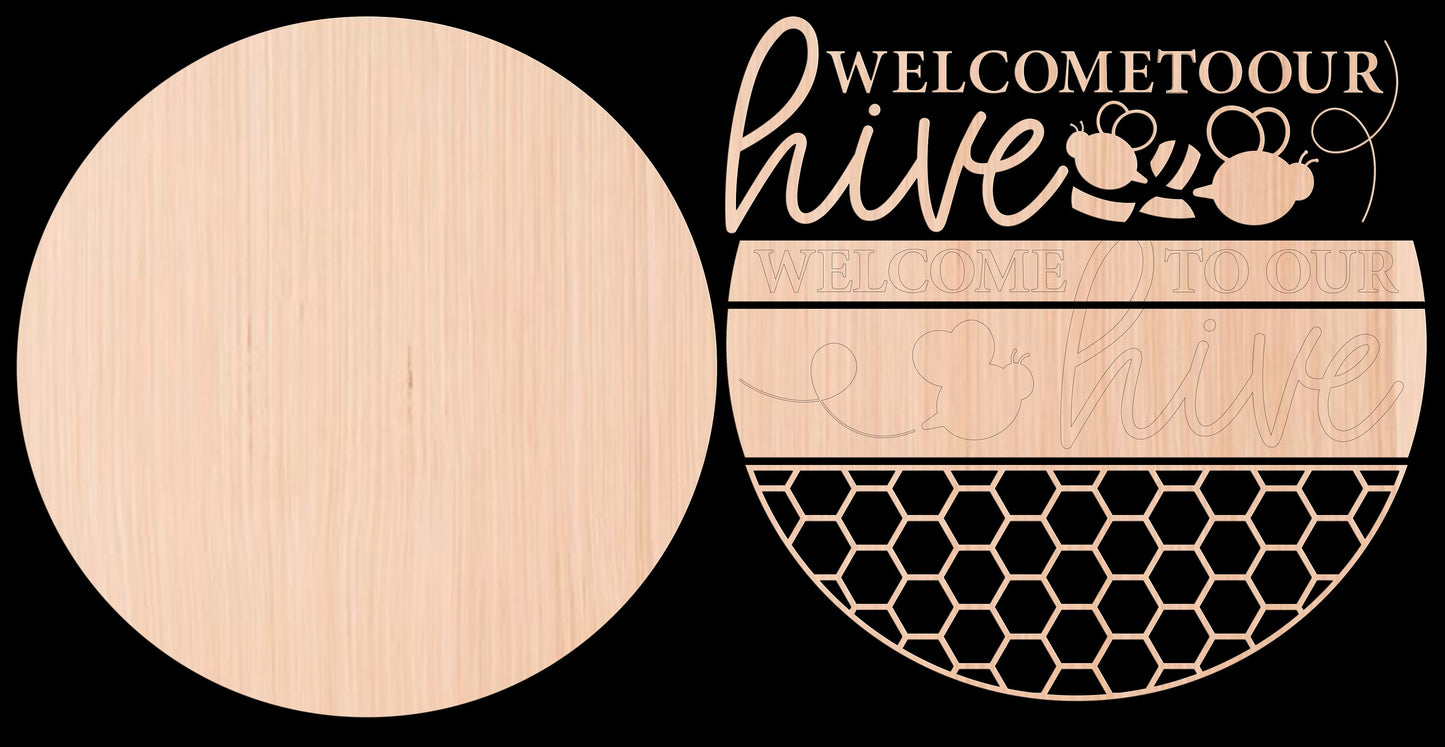 Welcome to our Hive Door Hanger DiY