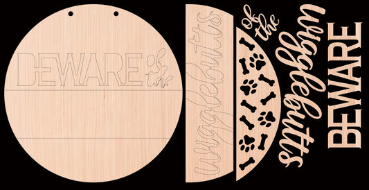 Beware of the Wigglebutts Door Hanger DiY