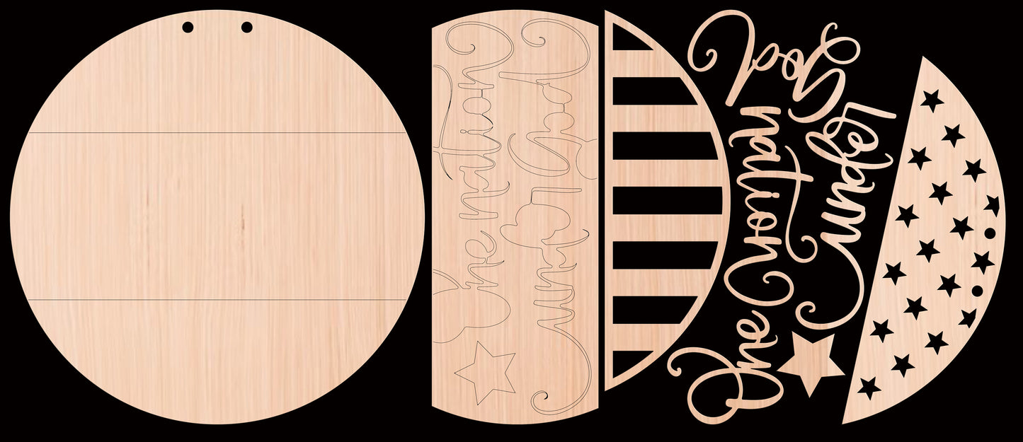 One Nation Under God Door Hanger DiY